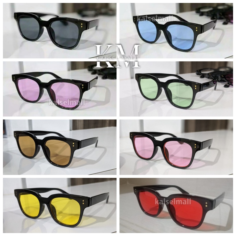 Frame Kacamata Vincent Desta Kaca Warna Sunglases Keren Pria Wanita Kaca Mata Anti Radiasi Silau Sinar Matahari Polarized UV Motor Aksesoris Kaca mata Retro Vintage KCH3