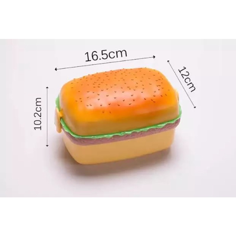 kotak makan burger / kotak makan hamburger