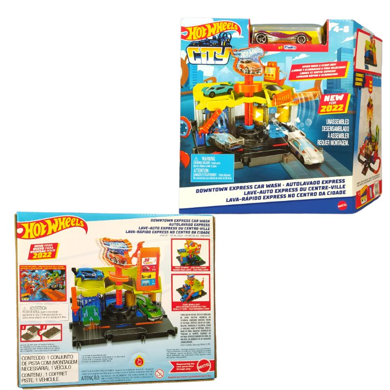 Jual Hotwheels hot wheels track city downtown express car wash new for