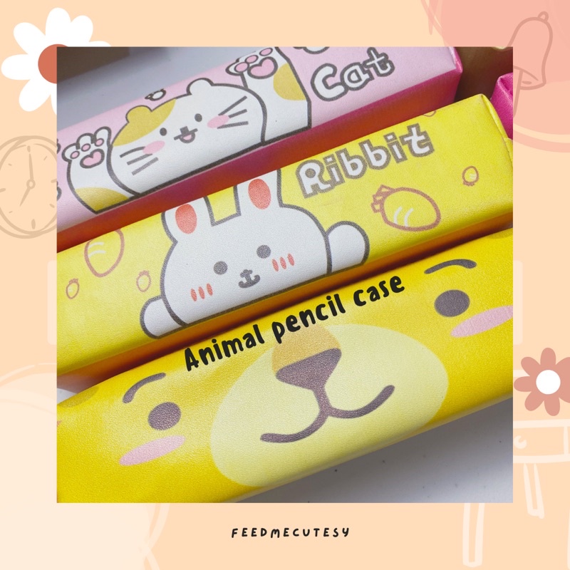 

animal pencil case | Feedmecutesy | atk alat tulis lucu anak import