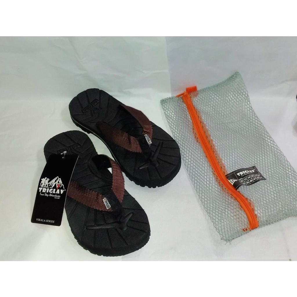 Sandal Triglav Original 100%/Sandal Jepit Triglav Sol Hitam/Sandal Outdoor Pria