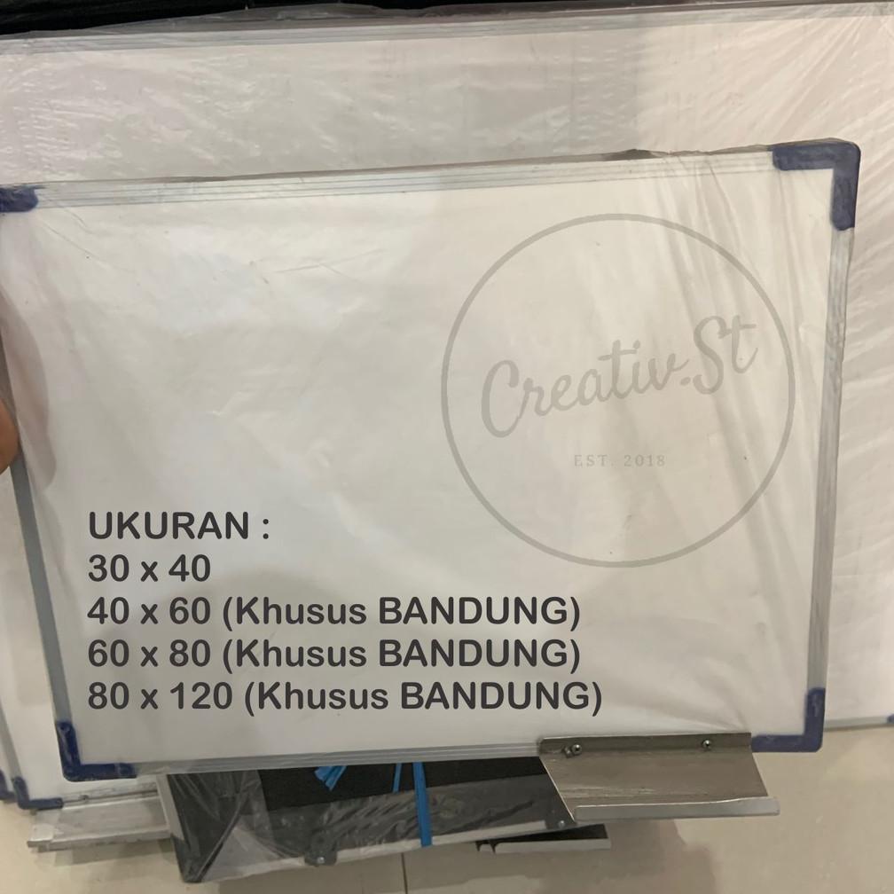 

PRODUK- PAPAN TULIS / WHITE BOARD & BLACK BOARD 2 IN 1 30 X 40 CM WHITEBOARD .