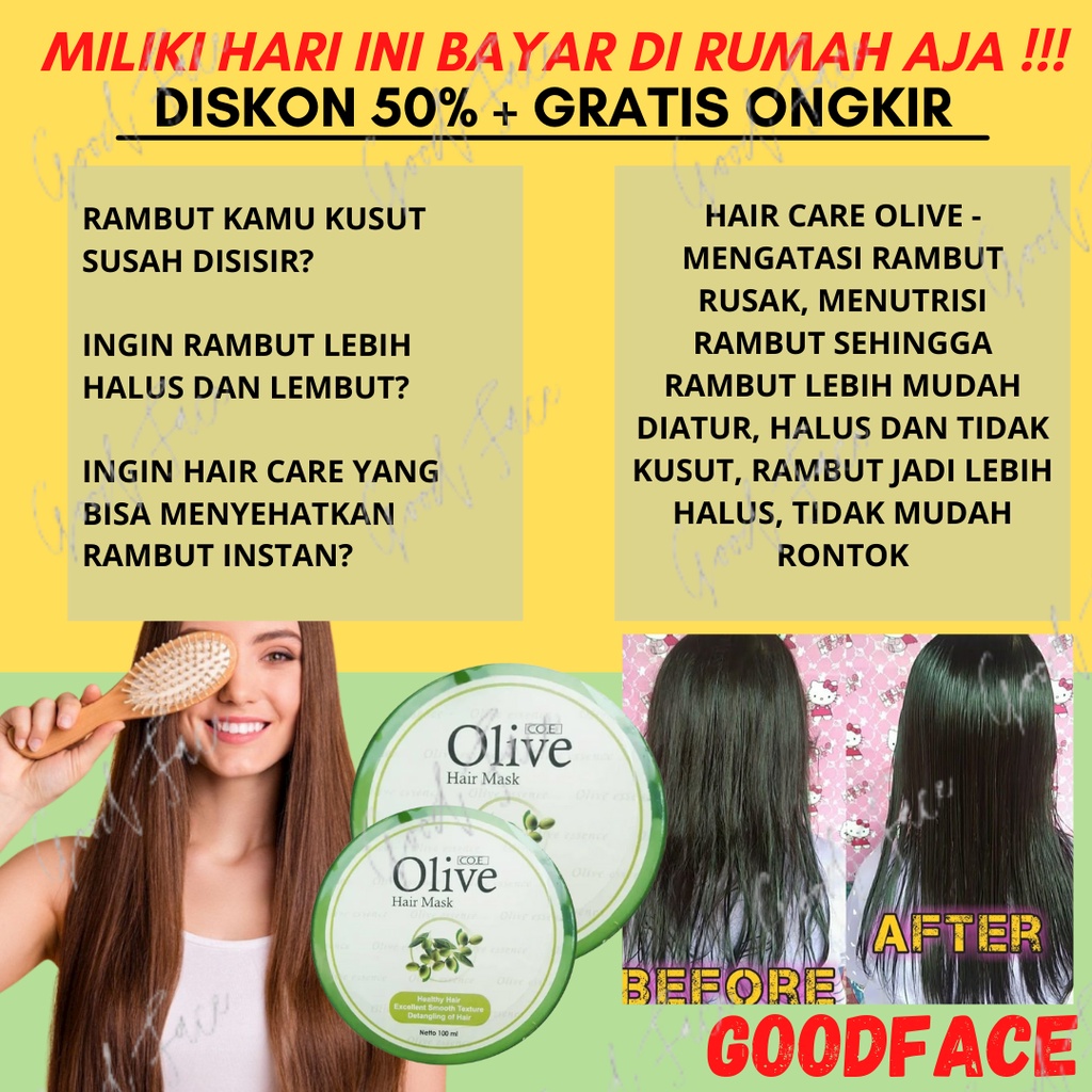 OLIVE HAIR MASK ORIGINAL BPOM 100ML - MASKER RAMBUT OLIVE