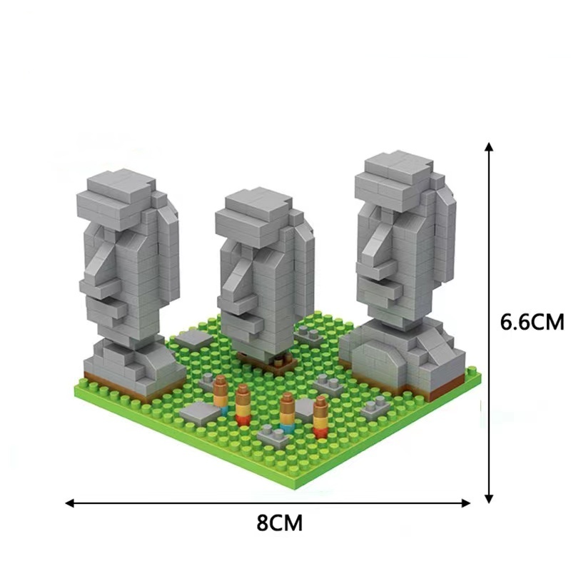 Mainan Miniatur Balok Bangunan Partikel Kecil Kreatif Untuk Dekorasi / Hadiah