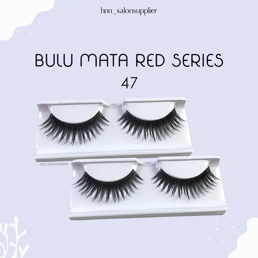 47 Bulu Mata Palsu Handmade Fake Eyelash Eye Lashes Lash Artifivial Belle Eyelashes