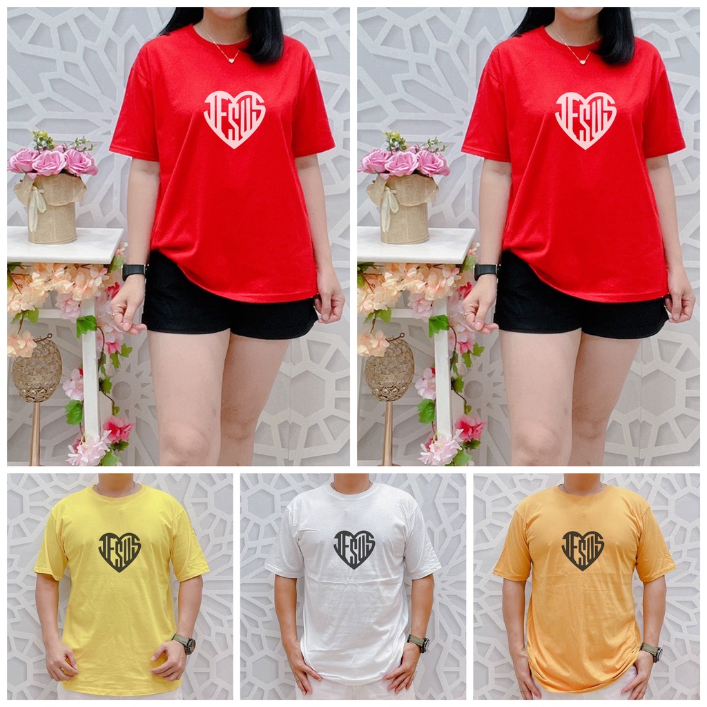 KAOS JESUS LOVE / KAOS ROHANI / KAOS UNISEX / KAOS PRIA WANITA / KAOS SABLON DIGITAL / KAOS PRINTING