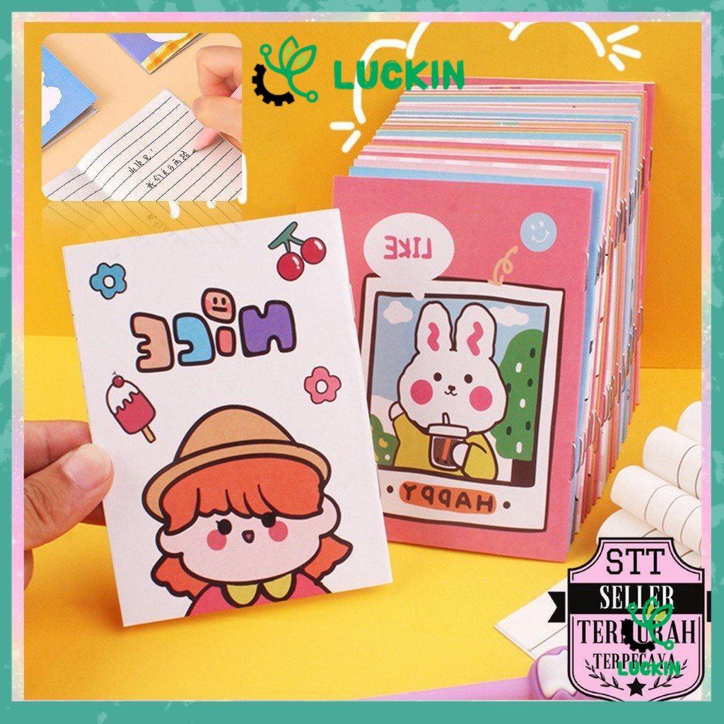 

Luckin Buku Tulis Mini Motif Kartun Note Book Mini Cartoon Book Notepad Karakter Buku Tulis Memo Kecil Murah Import