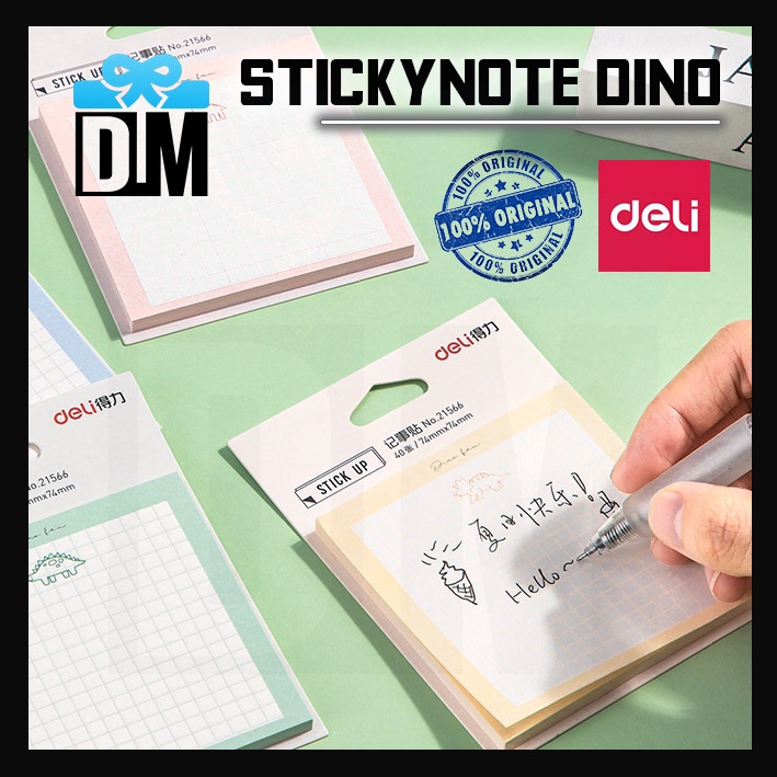 

Sticky Notes Pastel Dino Deli Memo Tempel Perekat Stick Up Estetis Soft Color