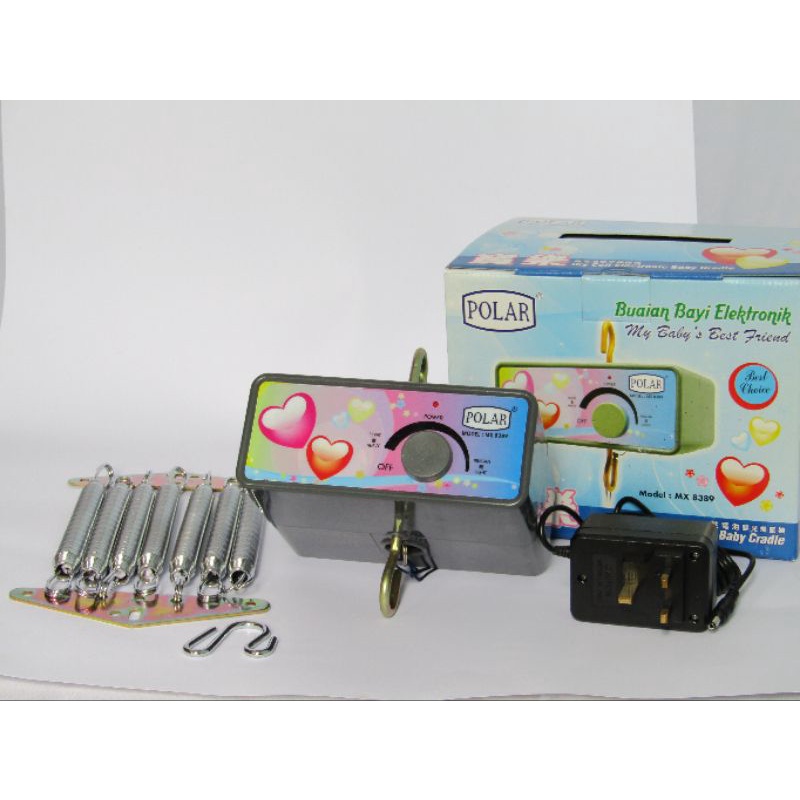 ayunan listrik bayi otomatis polar basic full set/ayunan bayi