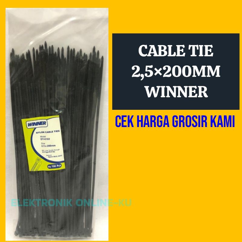 CABLE TIE WINNER 2,5×200MM (300PCS)