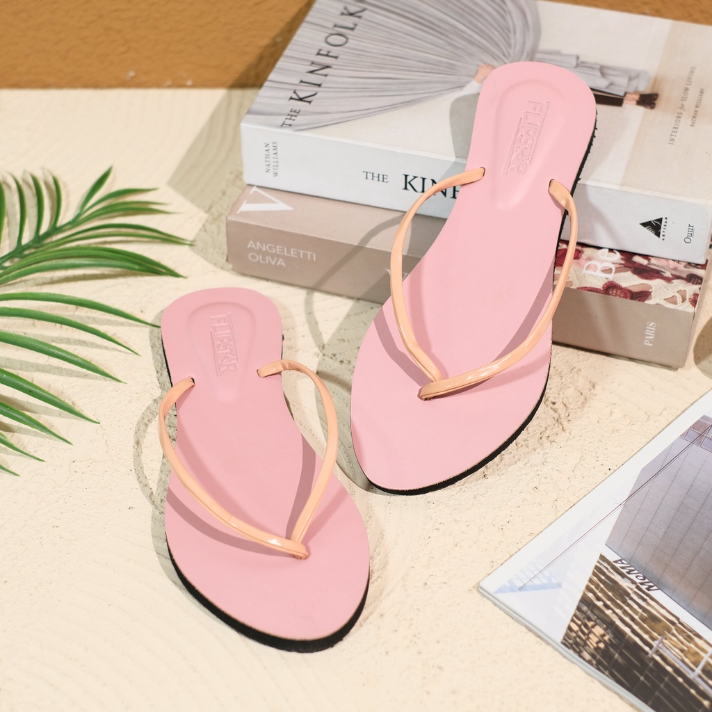 Sandal Jepit Rubi Wanita Feminim Pink Color | Sandal Jepit Simple elegan