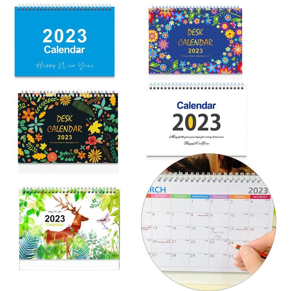 Nanas 2023desk Kalender Inggris Lucu Notebook Planner Multi-Fungsi Agenda Organizer