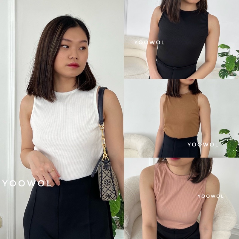 Vlyn Crop Top/ Atasan Crop/ Tanktop Basic