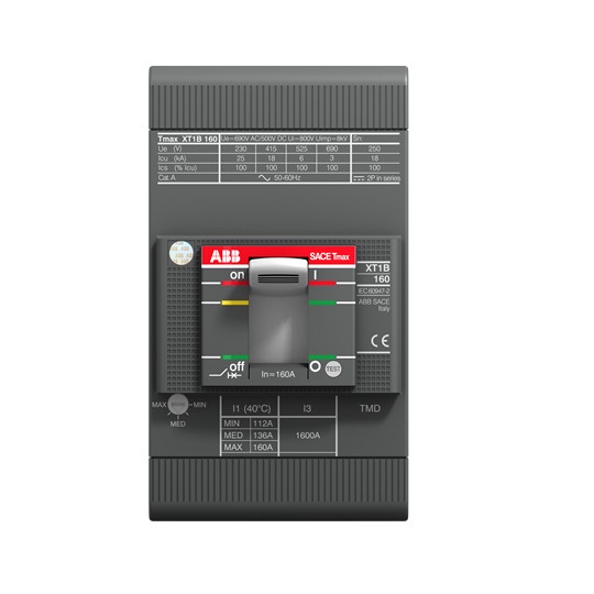 ABB MCCB 3P 25KA 63A XT1C 160 TMD 63-630 3P F F 1SDA067395R1