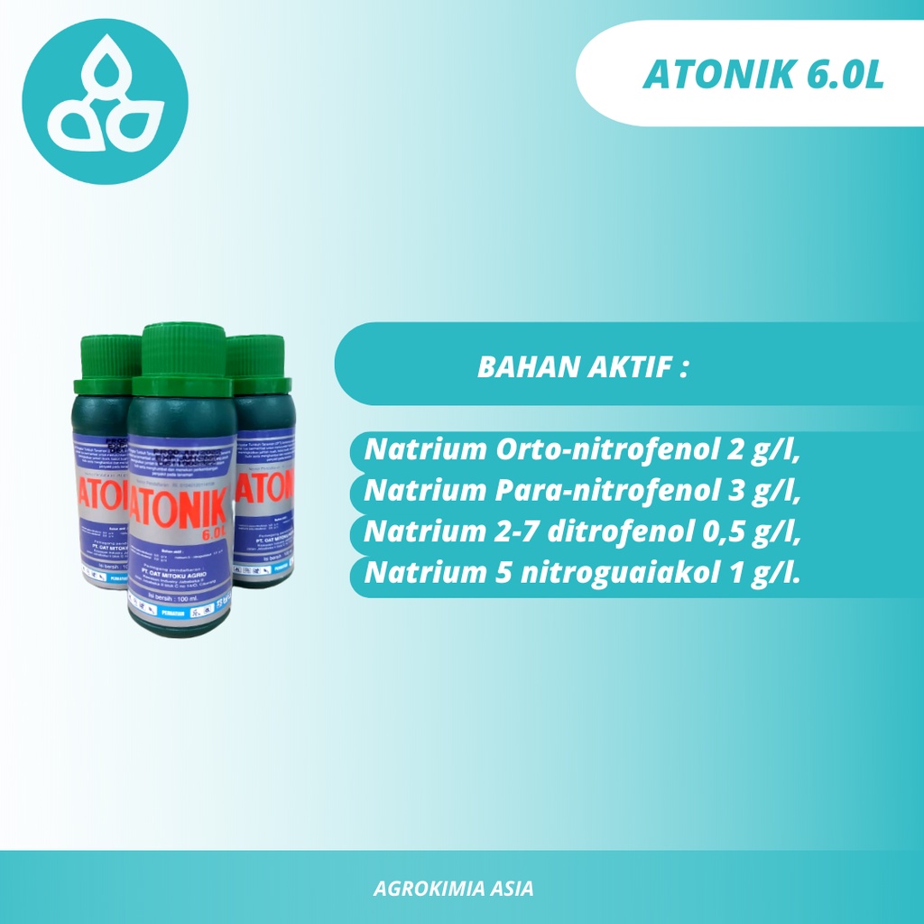 Pupuk ATONIK 6.0L 100ML | Pupuk Zat Pengatur Tumbuh ORI Kemasan Pabrik