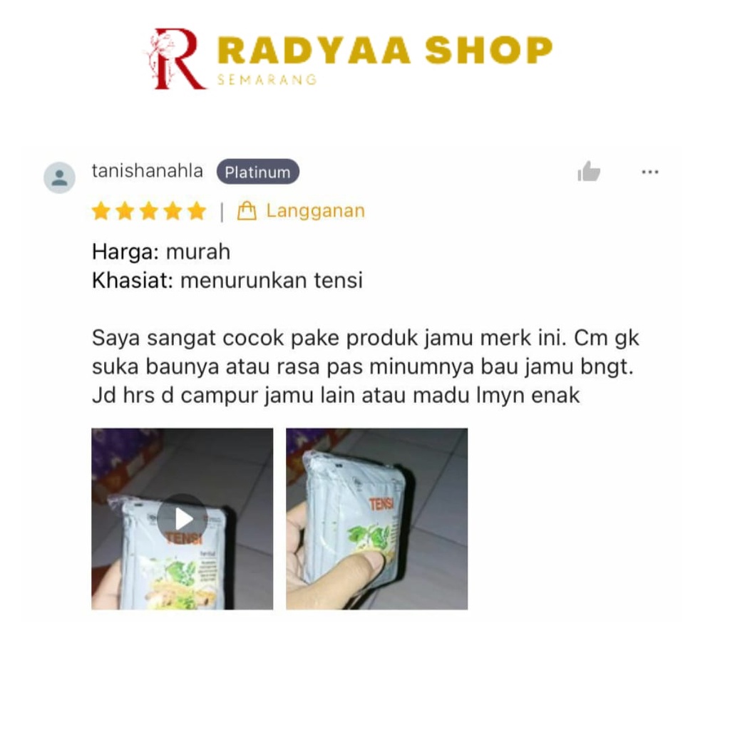 Jamu Tensi Meringankan Tekanan Darah Tinggi Sido Muncul