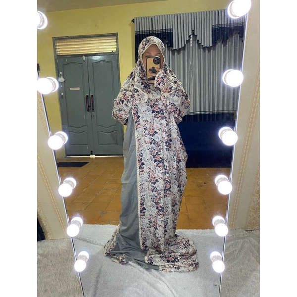 Mukena Terusan Rayon motif