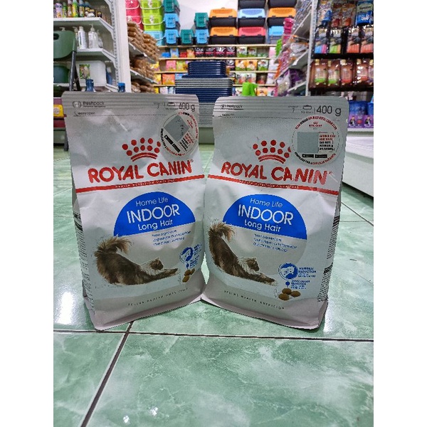 Royal Canin indoor long hair 400g (paket 2x) - Rc indoor long hair Freshpack - cat food - Royal canin