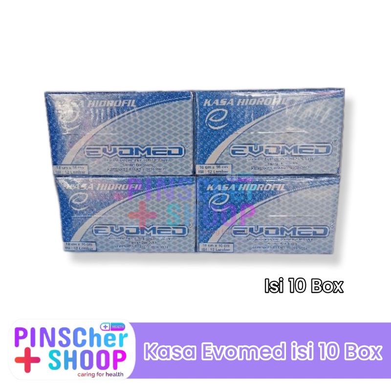 Kasa Kotak Hidrofil 16x16 Cm Evomed Harga Per Pack Isi 10 Box