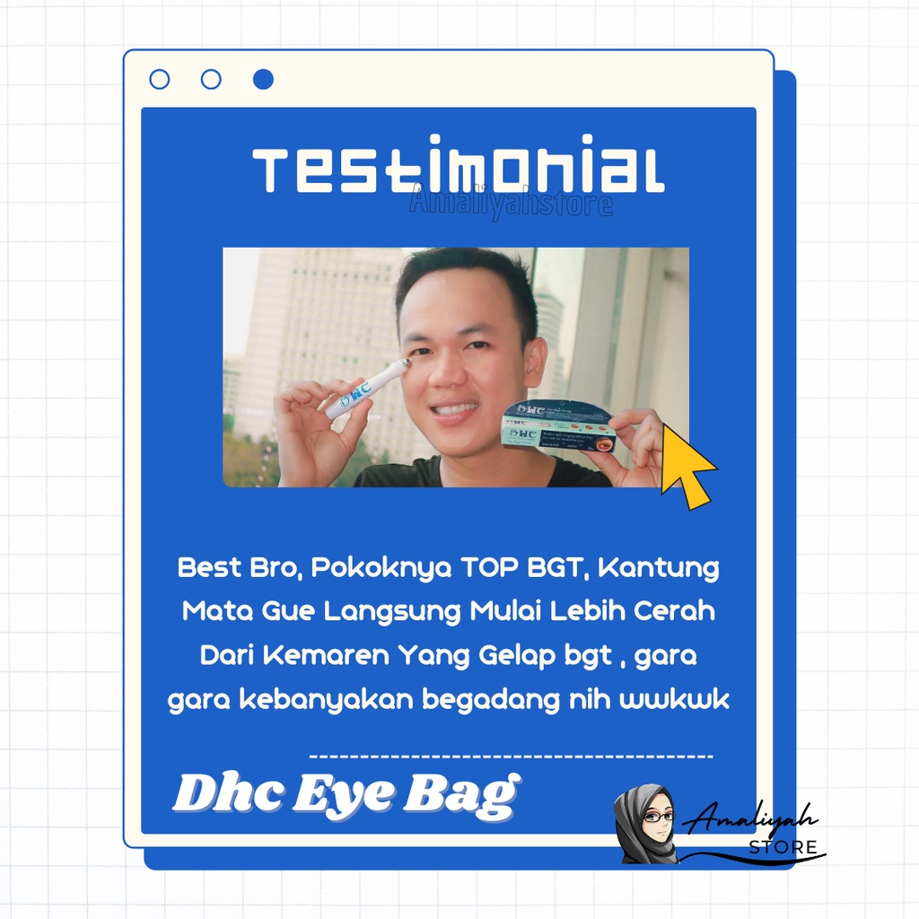 Dhc Eyelash Serum Bag Masker Penghilang Mata Panda  Cream Kantung Mata Hitam Kendur Wanita Dan Pria Ampuh Masker Krim Mata Alami Original