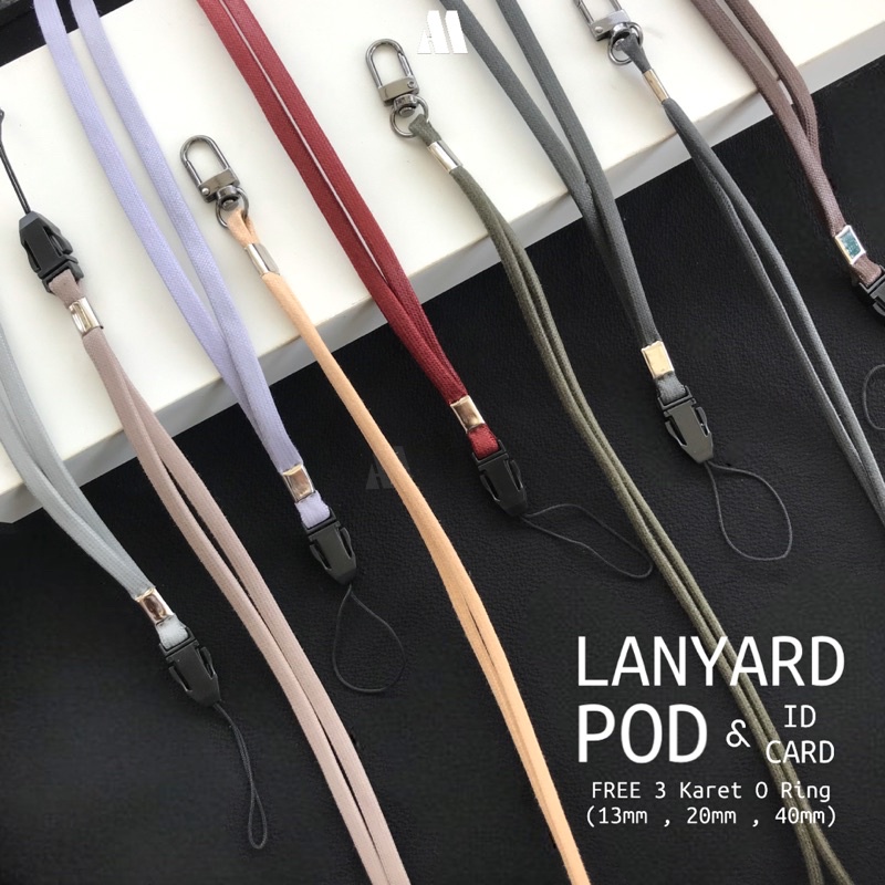TALI GANTUNGAN ID CARD HOLDER / LANYARD ID CARD NAMETAG / TALI HP / CARD HOLDER / KALUNG PRIA / GANT
