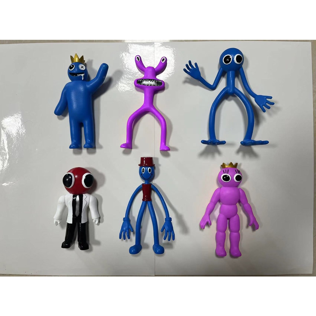 12pcs / set Mainan Action Figure Model Anime Roblox Rainbow Friends Untuk Dekorasi Kue