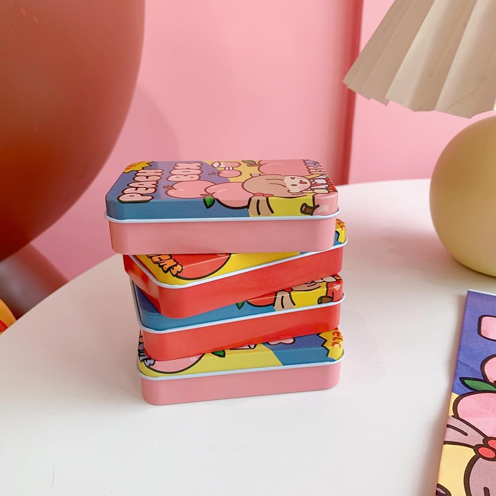 Solighter Cartoon Tin Box Mini Gift Box Kotak Permen Perhiasan Penyimpanan Kecil