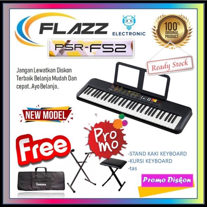 Keyboard/Piano Yamaha Psr-F52 Portable Original Garansi Resmi Yamaha