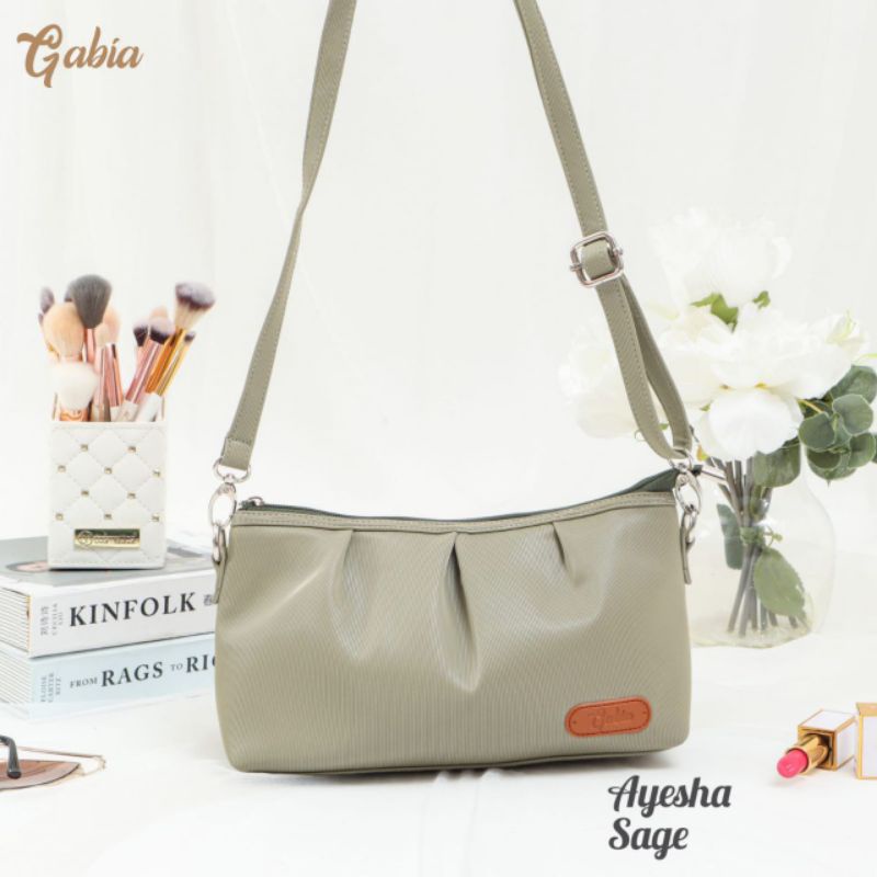 AYESHA BAG BY ORIGINAL GABIA BAHAN SINTHETIC LEATHER ANTI AIR WATERPROOF PREMIUM