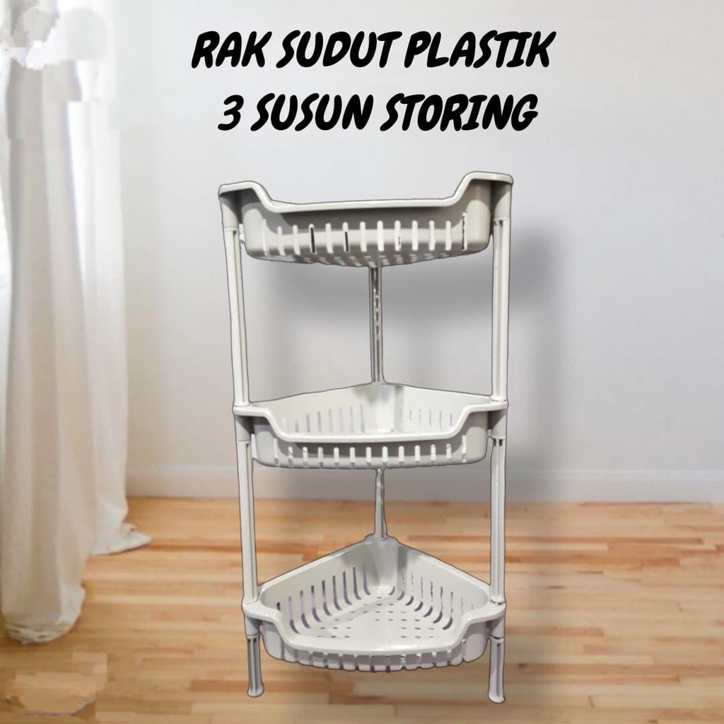 Rak Sudut Serbaguna /  Rak susun 3 Aestetic Storing