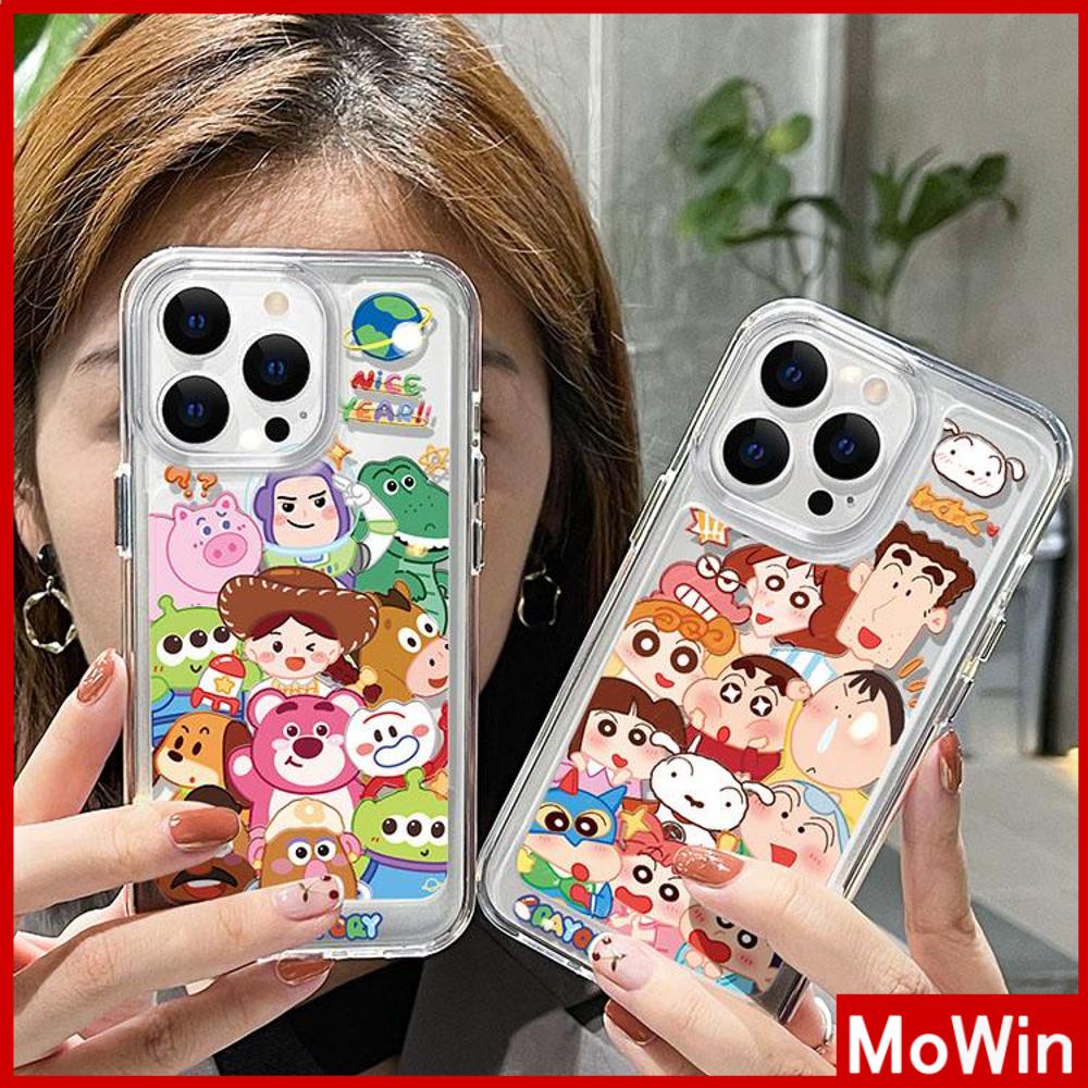 For iPhone 14 Pro Max iPhone Case HD Clear Acrylic High Quality Hard Case Metal Button Protection Camera Cute Cartoon Compatible For iPhone 13 Pro max 12 Pro Max 11 xr 7plus 6splus