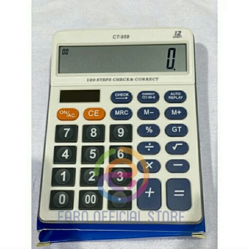 Terbaru Kalkulator Citizen CT-958 Kalkulator Dagang//Kalkulator Multifungsi 12Digit
