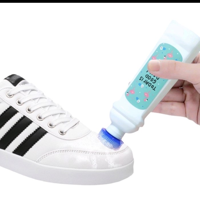 Cairan Pembersih Pemutih Sepatu Tas Shoe Cleaner Polish Semir Ajaib