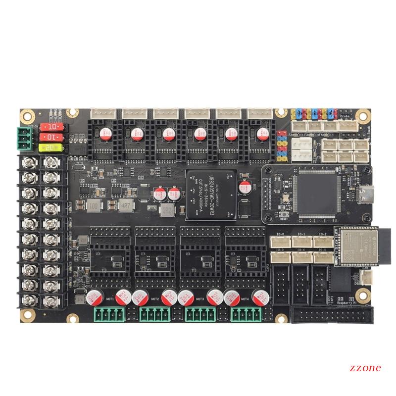 Zzz Spider King Motherboard 10-Axis Stepper Driver Support Clipper / Marlin Untuk Voron