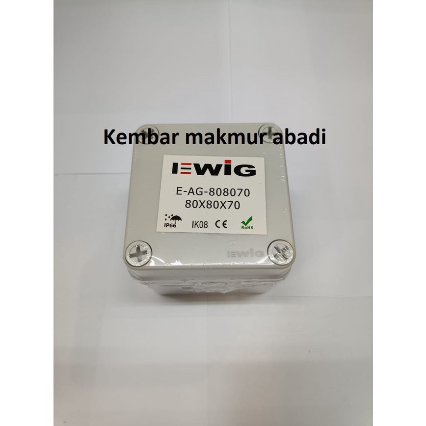 DURADUS 80x80x70 mm/JUNCTION BOX 80X80X70 ABS Ewig IP66 POLOS