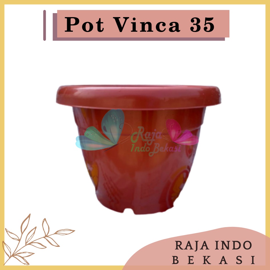 Pot Gentong VINCA 35 Coklat Merah Bata Terraccota Terakota Pot Tanaman Plastik Bunga Jumbo Besar Murah Grosir 40 cm Pot Tulip 45 20 30 Galaxy 25 40-Pot Bunga Putih 35 Strawberry | Pot Tanaman Plastik Besar