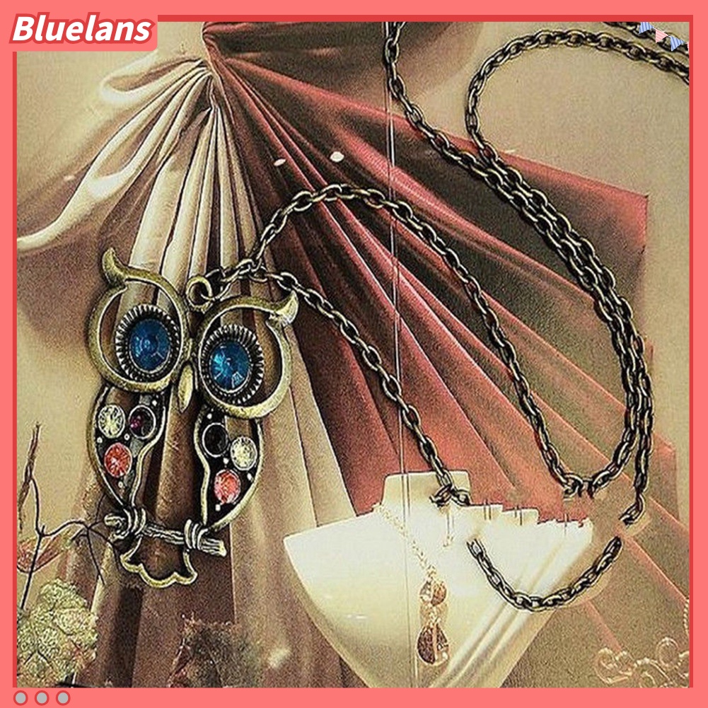 Bluelans Women Fashion Sweater Chain Cute Owl Animal Pendant Necklace Jewelry Gift