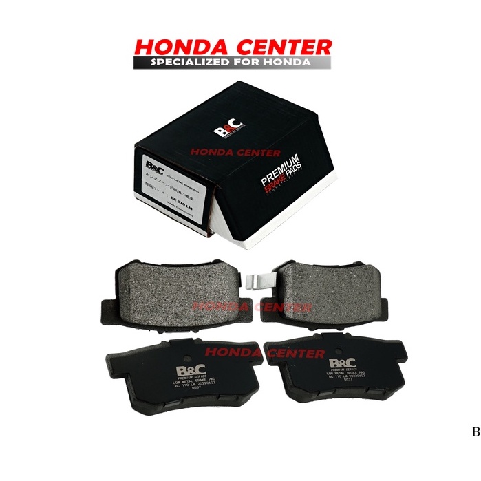 kampas rem brake pad belakang civic 2012 2013 2014 2015