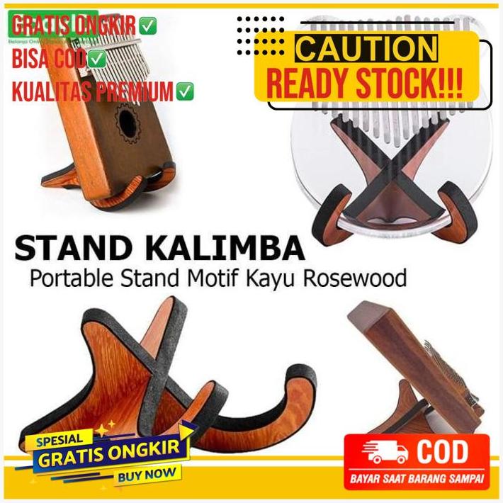 Stand Holder Kalimba Portable Kimi Gecko Nalu Dudukan Kalimba Kayu