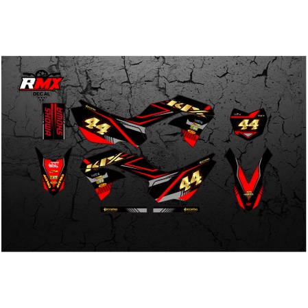 DECAL KLX 230 FULLBODY (007) DEKAL STIKER KLX 230 R HITAM OREN, MERAH, KUNING, HIJAU, BIRU TUA/MUDA,