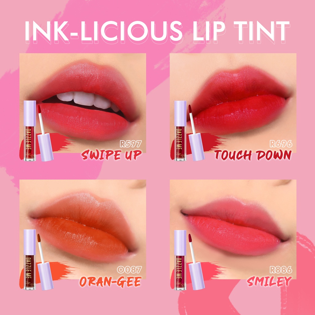 DAZZLE ME Ink-Licious Lip Tint | Velvet Matte Lip Cream | Mousse Lip Cream