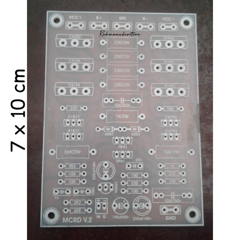 PCB MCRD V2 TEF FIBER FR4