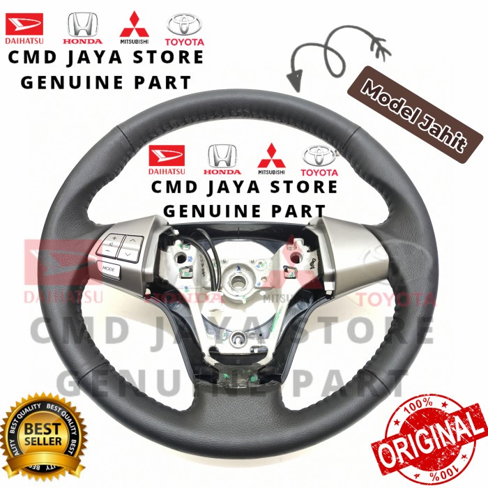 Stir Avanza Veloz Rush 2016-2019 Model Jahit Kulit Original