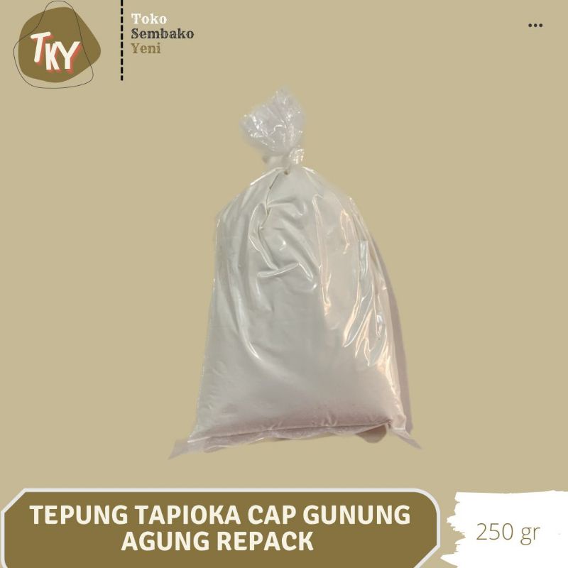 

Tepung Tapioka Cap Gunung Agung Curah/Repack 1/4 kg (250 gram)