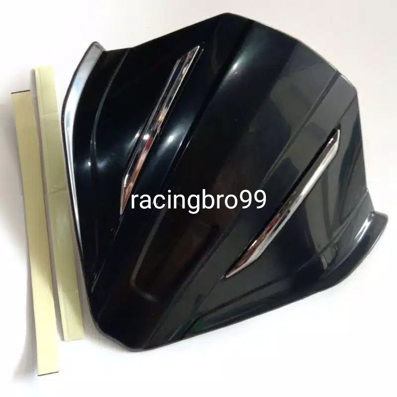 visor batok lampu hitam vario125 vario150 new zoro