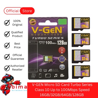 Memory Card VGEN Micro SD Card V-GEN Original 8gb 16gb 32gb 64gb 128gb Class10 Turbo Class10 Maestro Class6 Series Memory drive penyimpanan MicroSD card memory