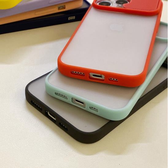 Casing Iphone 6 6s 7 8 Plus 11 12 Mini X Xs Xr Se Pro Max 2020 Shockproof Anti Jatuh Warna Permen Matte