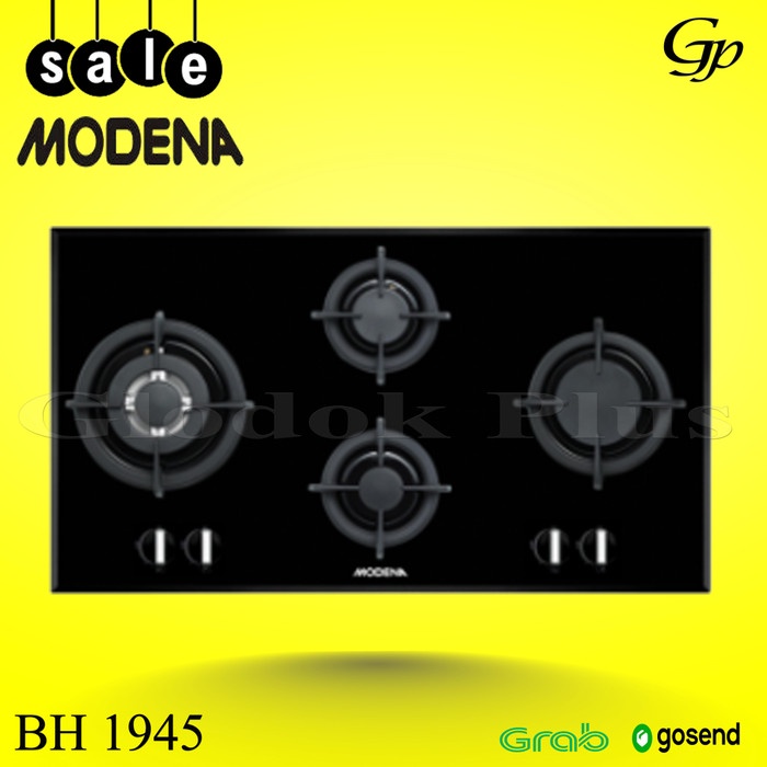 MODENA BH 1945 Kompor Tanam Built-In Hob Gas 90cm 4 tungku bh1945