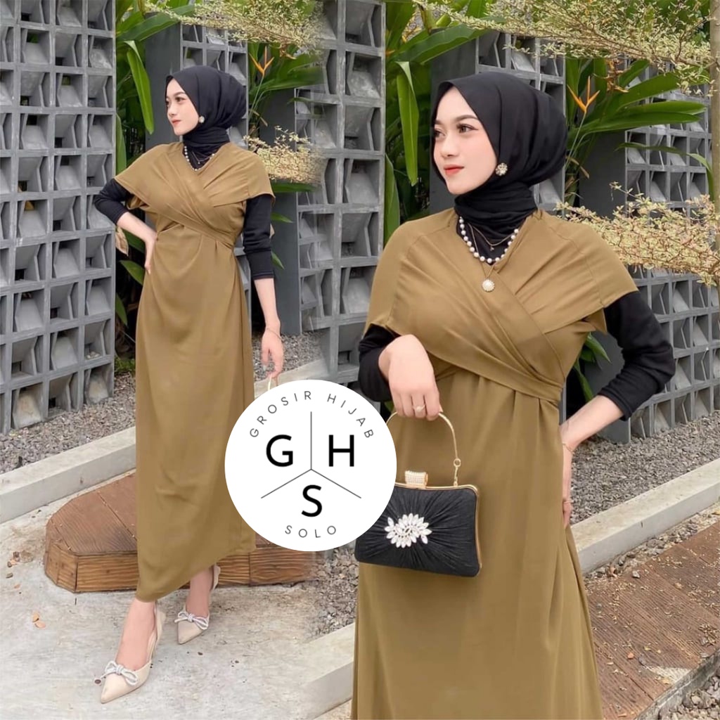 (DBY) GAMIS CIERA OVERSIZE ATASAN WANITA LONG DRESS CERUTI PREMIUM