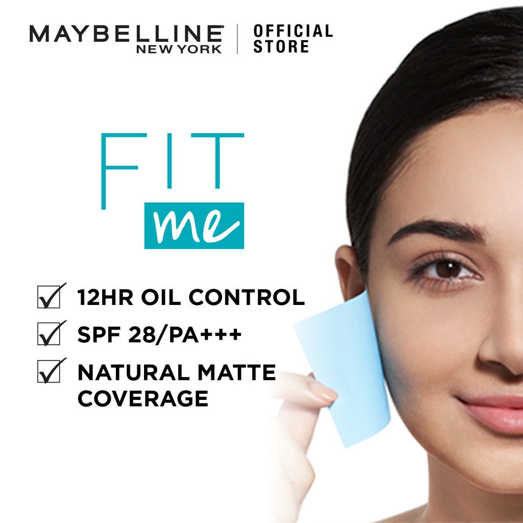 MAYBELLINE FIT ME MATTE + PORELESS COMPACT POWDER SPF 28 / PA +++ 12H OIL CONTROL 6GR